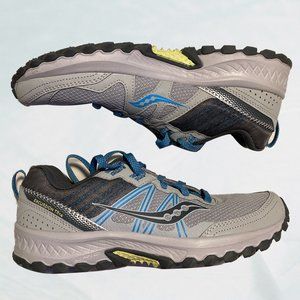 Saucony Trail Blue and Gray Womens Running Shoes Size 11 Excursion TR14